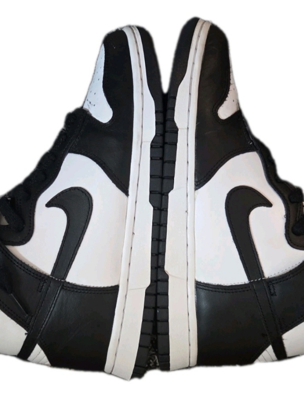 Nike Dunk "Panda" High-Top Sneakers White/Black Size Women's US Size 8 - Picture 6 of 10